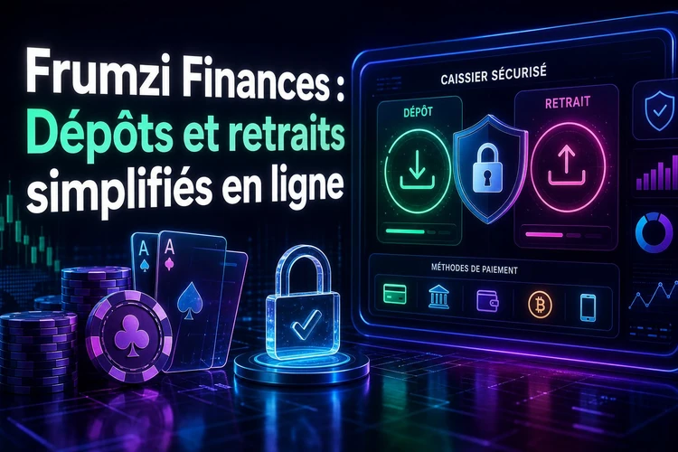 Frumzi Finances: Dépôts et retraits simplifiés en ligne